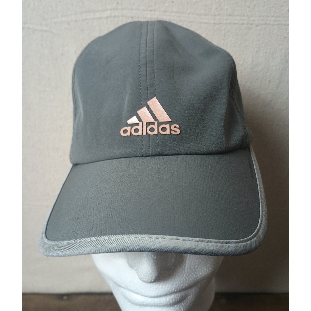 Adidas AEROREADY Hat Gray‎ Running Training Adjustable Strapback Cap Golf Tennis